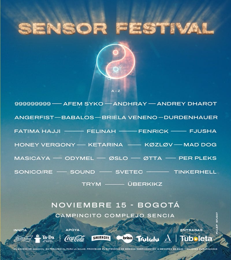 sensor festival 2025 Djs invitados